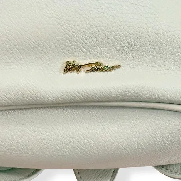 Betsey Johnson Festival RARE Gold Vegan Leather Butterfly Boho Y2K Crossbody Bag - Picture 7 of 14